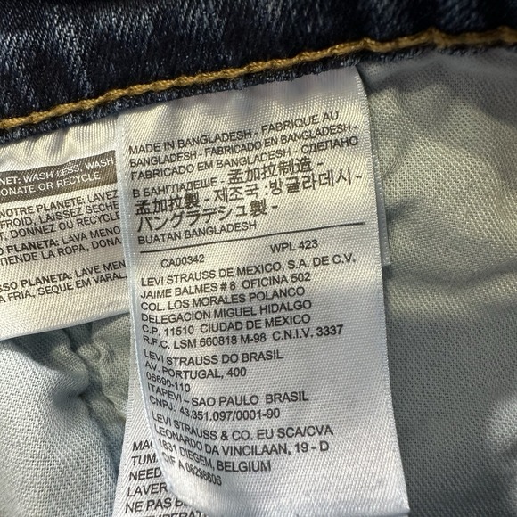 Levis 514 Jeans Mens 36x34 Straight Leg Stretch Denim Medium Wash - Picture 7 of 10